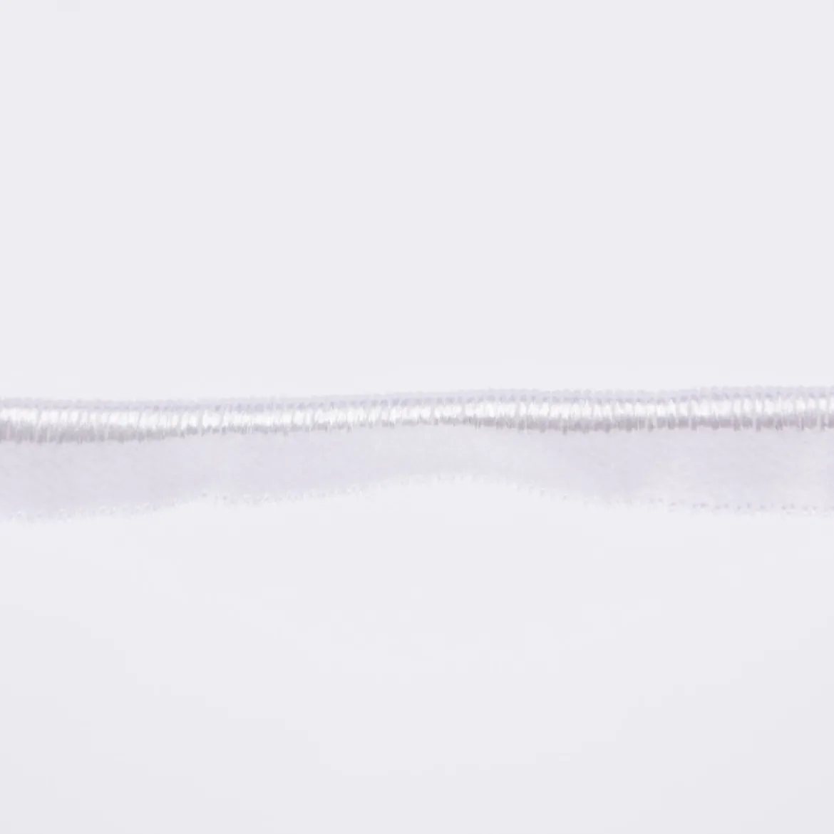 Paspelband Gummipaspel elastisch schimmernd Meterware weiß Breite: 1cm