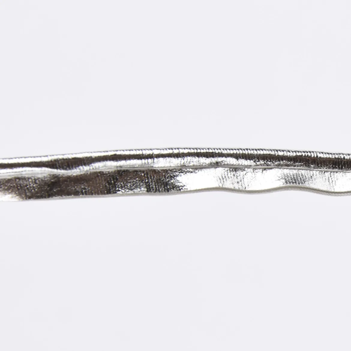 Paspelband Kunstleder silberfarbig Meterware Breite: 1cm