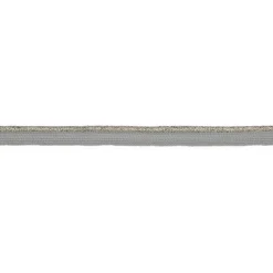 Paspelband Lurex Glitzer Meterware silberfarbig Breite: 1cm