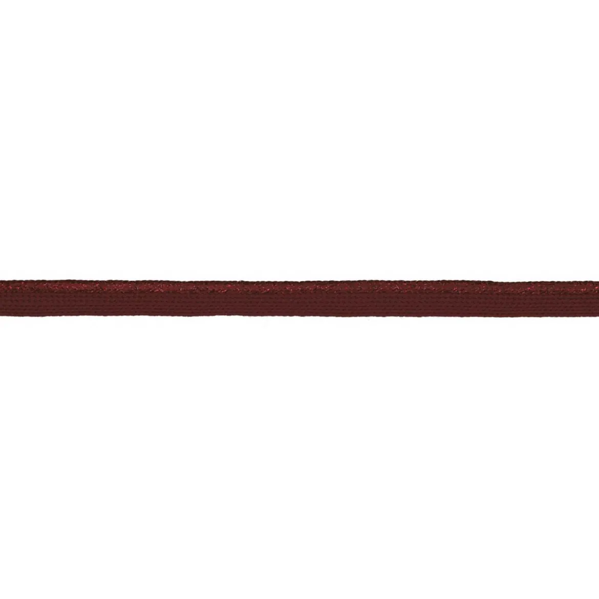 Paspelband Lurex Glitzer Meterware bordeaux rot Breite: 1cm