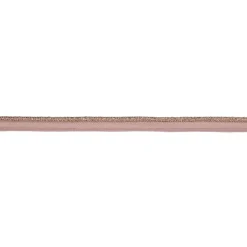 Paspelband Lurex Glitzer Meterware puderrosa Breite: 1cm