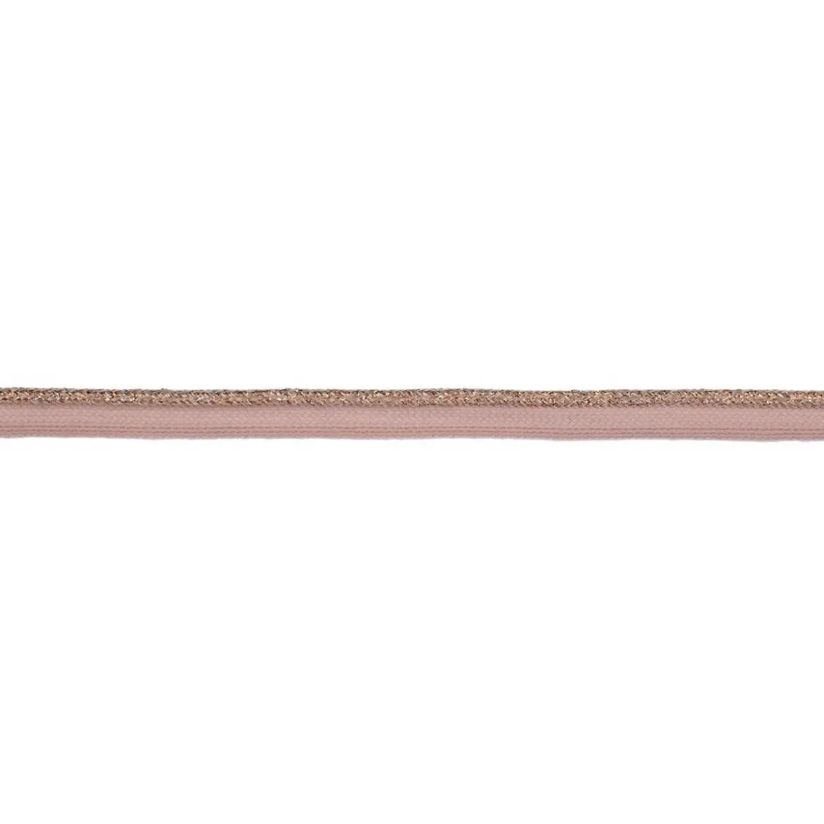 Paspelband Lurex Glitzer Meterware puderrosa Breite: 1cm