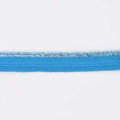 Paspelband Polyester aqua blau Glitzer Lurex Breite: 1cm