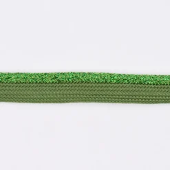 Paspelband Polyester dunkelgrün Glitzer Lurex Breite: 1cm