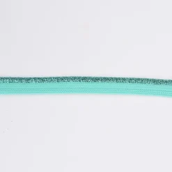 Paspelband Polyester mint Glitzer Lurex Breite: 1cm