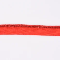 Paspelband Polyester rot Glitzer Lurex Breite: 1cm