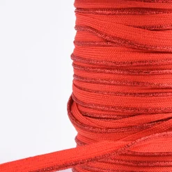 Paspelband Polyester rot Glitzer Lurex Breite: 1cm