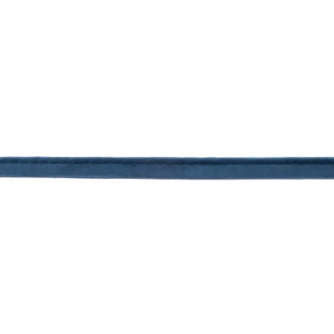 Paspelband Velourleder-Optik jeansblau Meterware Breite: 1cm