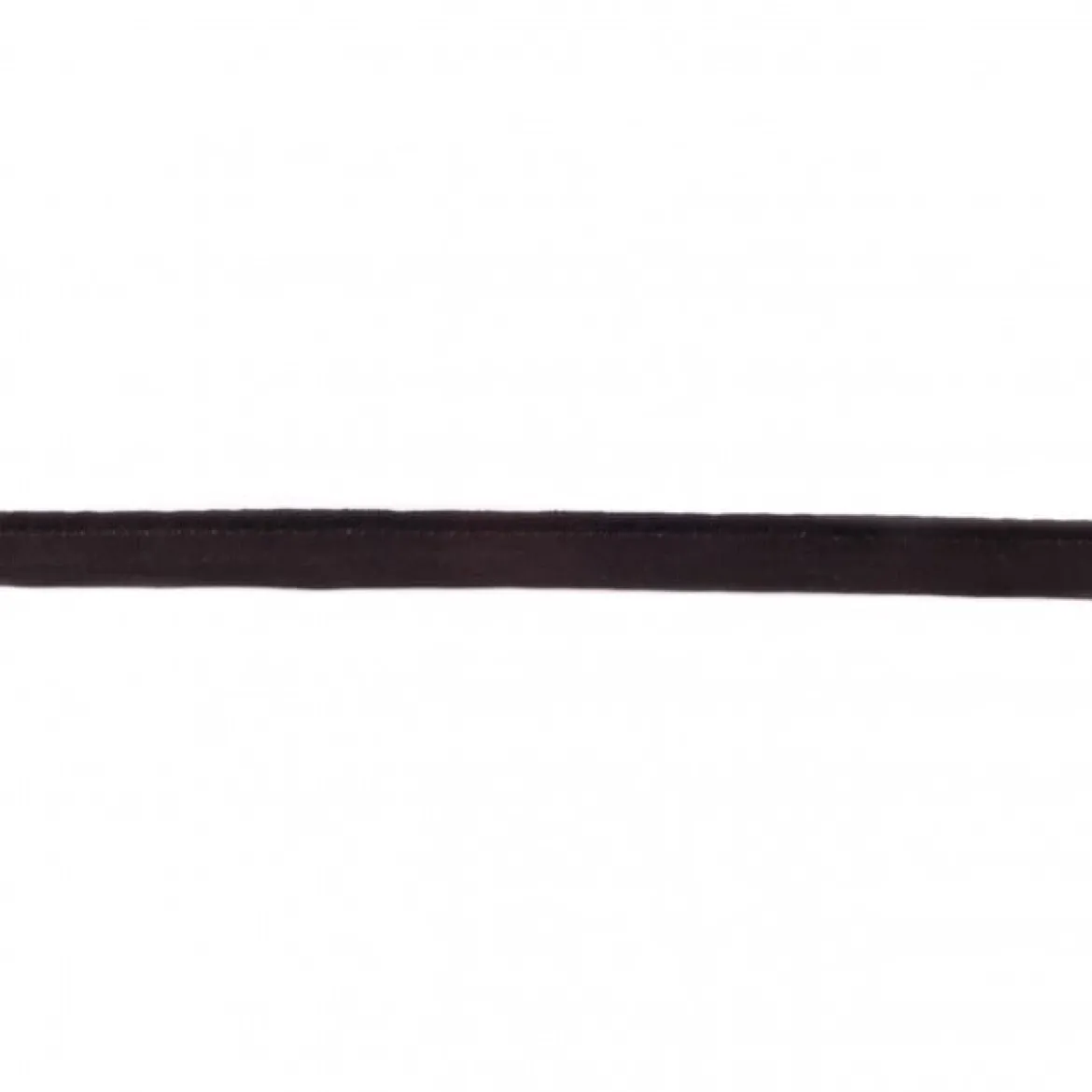Paspelband Velourleder-Optik schwarz Meterware Breite: 1cm