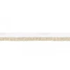 Paspelband zweifarbig Meterware weiß natur Breite: 1cm