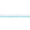 Paspelband zweifarbig Meterware weiß hellblau Breite: 1cm