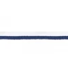 Paspelband zweifarbig Meterware weiß dunkelblau Breite: 1cm