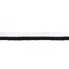 Paspelband zweifarbig Meterware weiß schwarz Breite: 1cm