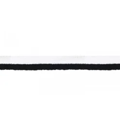 Paspelband zweifarbig Meterware weiß schwarz Breite: 1cm