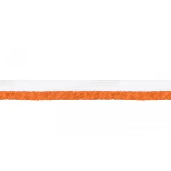 Paspelband zweifarbig Meterware weiß orange Breite: 1cm
