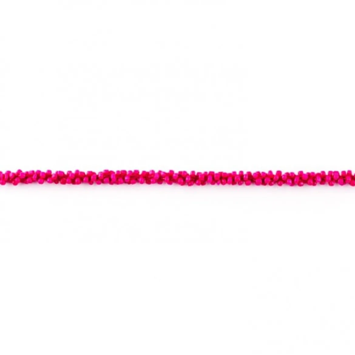 Perlenband Zierband mit Perlen fuchsia 0,5cm Breite