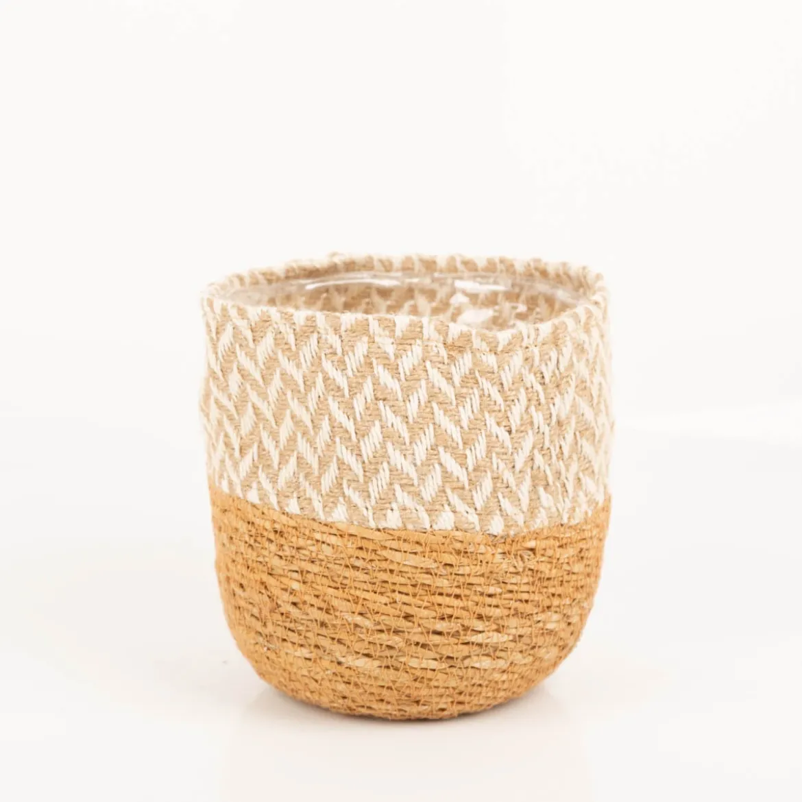 Pflanzkorb 3er Set aus Jute und Hogla von Boltze