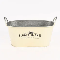 Pflanztopf Flower Market mit Henkel Metall verschiedene Farben