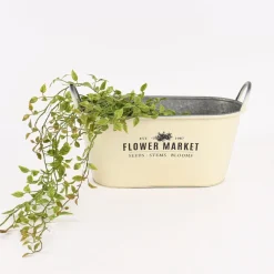 Pflanztopf Flower Market mit Henkel Metall verschiedene Farben