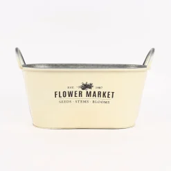 Pflanztopf Flower Market mit Henkel Metall verschiedene Farben