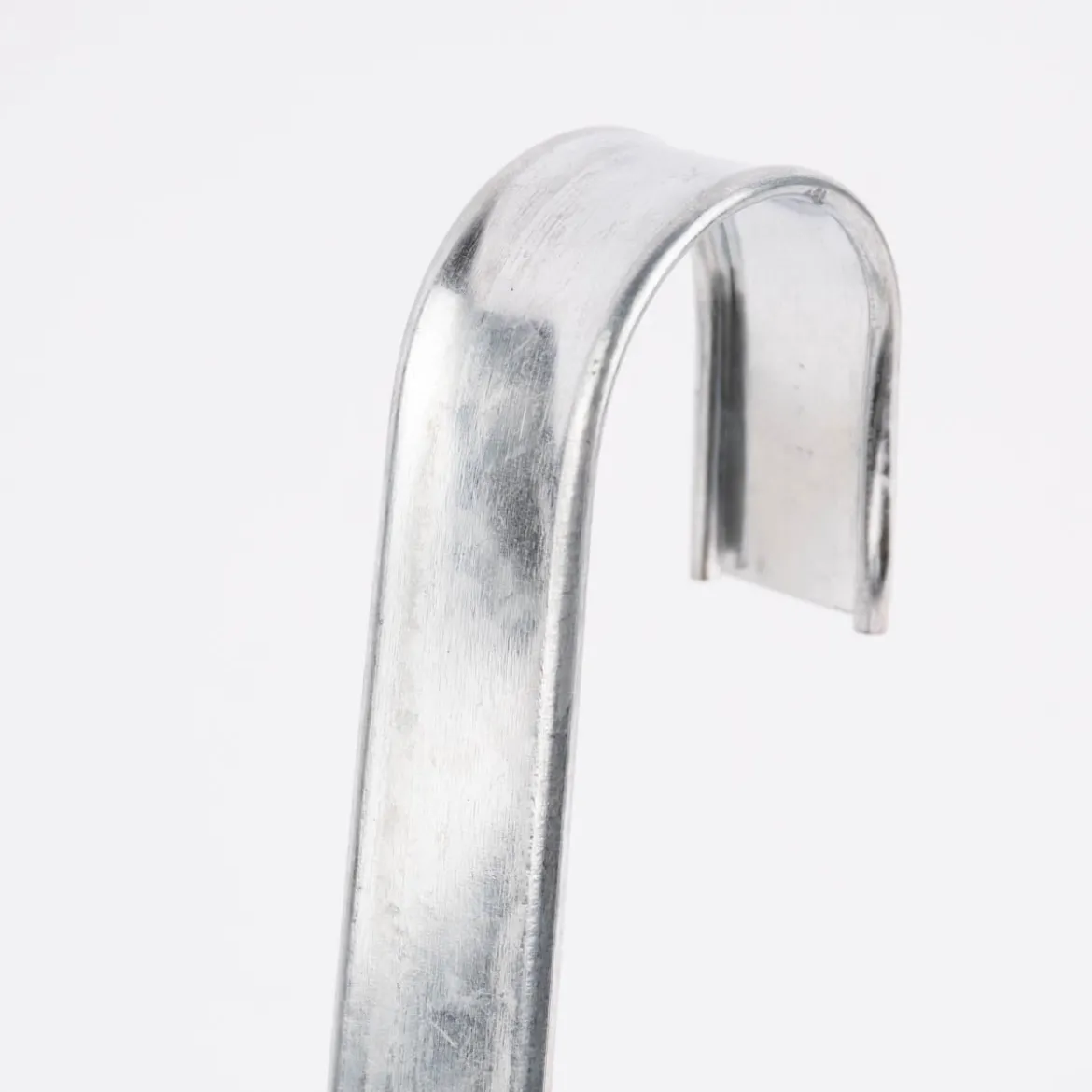 Pflanztopf mit Haken Metall silberfarben 13,5x29cm