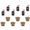 Piraten-Muffin-Set Cupcakestecker Piratenparty 18tlg