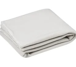 Plaid aus Kuschelfleece mit Kettelrand einfarbig beige 125x150cm