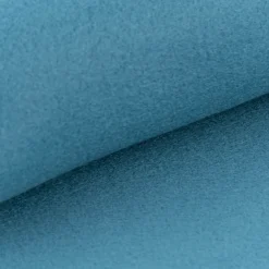 Plaid aus Polyester mit grobem Kettelrand einfarbig blau 125x150cm