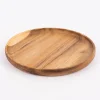 Platte Teller rund Akazienholz natur 23,5x2cm