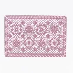 Platzset Häkel Floral beere 30x45cm