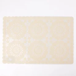 Platzset Häkel Floral 30x45cm creme