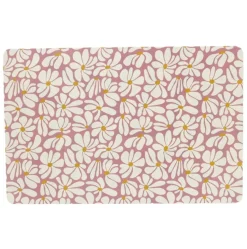 Platzset Tischset Flowers Blumen rosa weiß 43x28cm