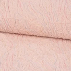 Plüsch Stoff Fellimitat Kunstfell mit Tülleffekten rosa pastell 1,38m Breite