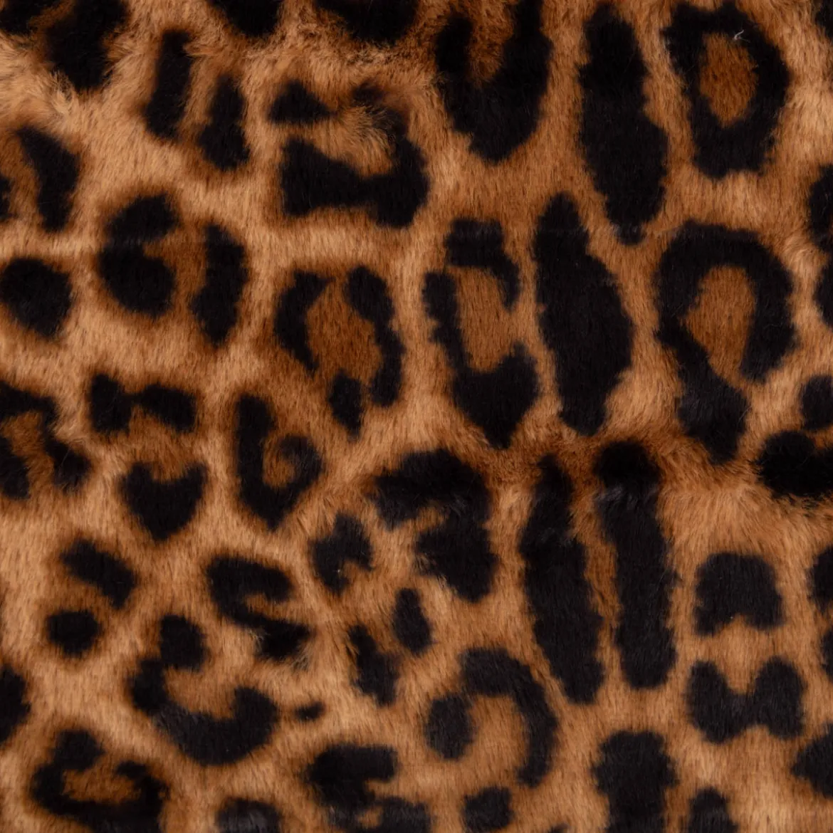 Plüschstoff Fellimitat Leopard braun 1,50m Breite