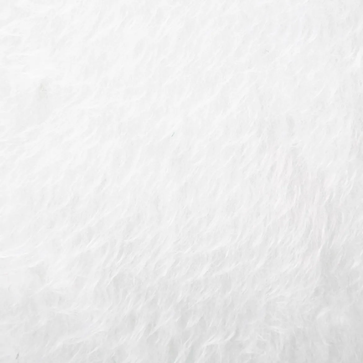 Plüschstoff Kunstfell weiß Kurzhaar 140cm Stoffbreite