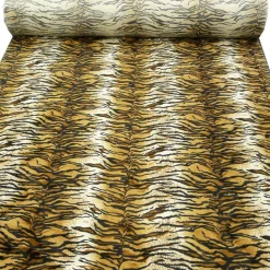 Plüsch Velour Fellstoff Fellimitat Kunstfell Stoff Tierfell Tiger
