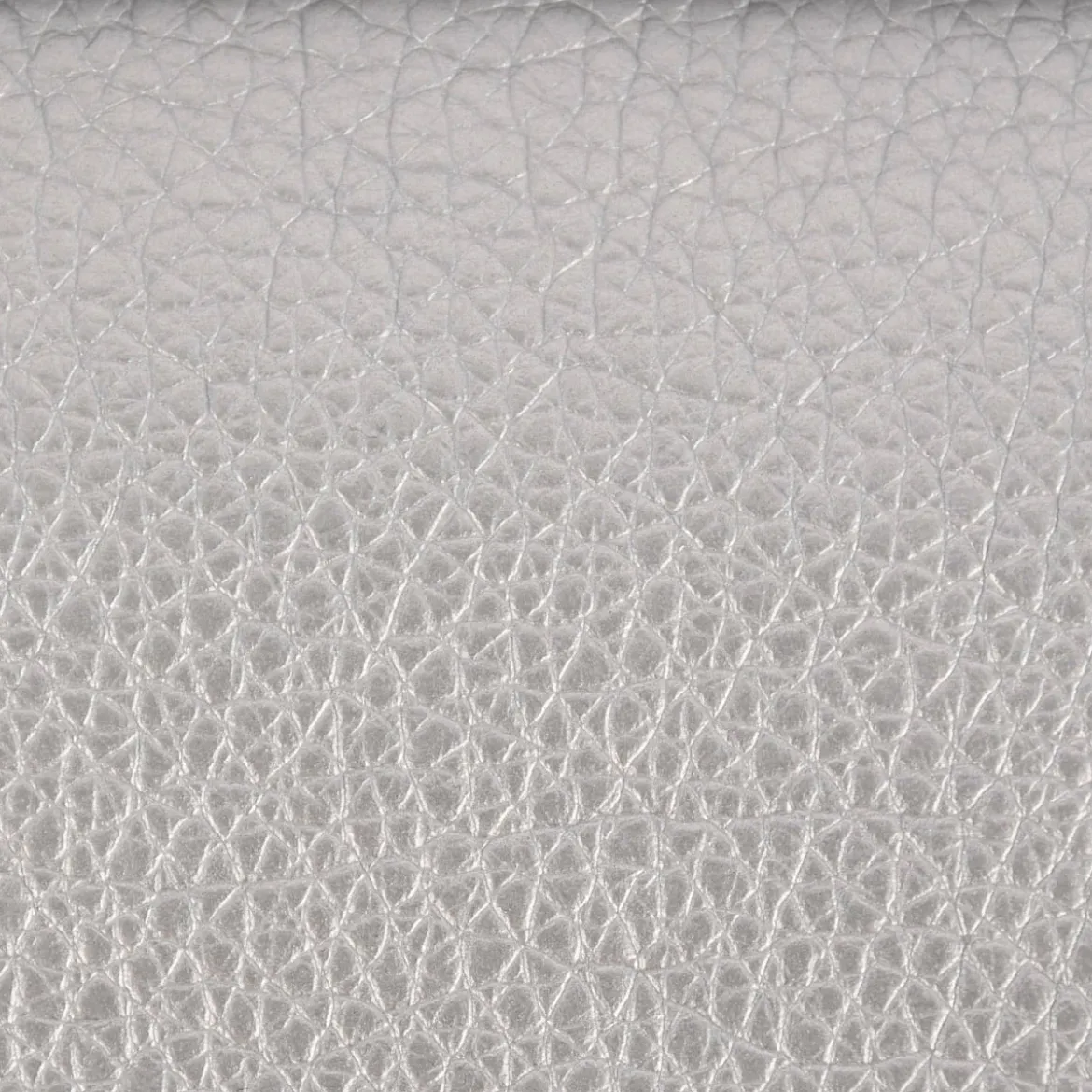 Polsterkunstleder Bezugsstoff Polsterstoff Kunstleder Kaiman Meterware metallic silberfarbig