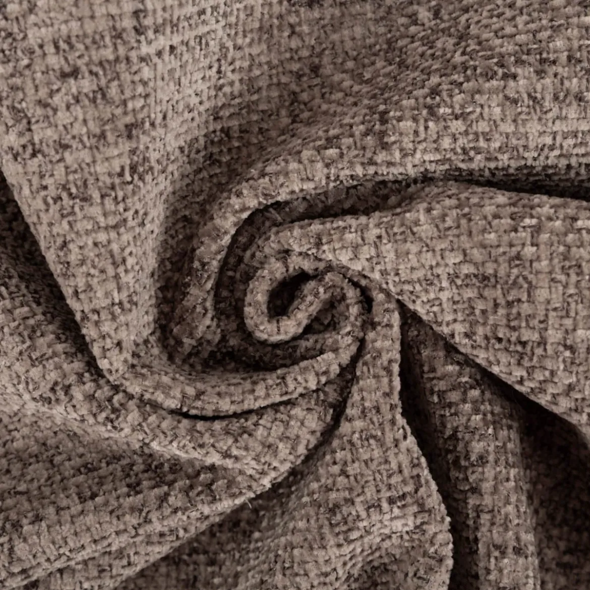 Polsterstoff Chenille mit Fleckschutz easy clean Struktur meliert grau 1,45m Breite