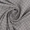 Polsterstoff Dekostoff Jacquard Flachgewebe Alba Chevron schwarz wollweiß 1,40m Breite
