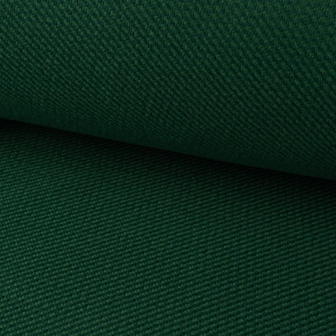 Polsterstoff Dekostoff Jacquard Flachgewebe Victoria Struktur uni dunkelgrün 1,40m Breite