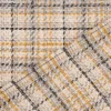 Polsterstoff Dekostoff Jacquard Flachgewebe Victoria Karo beige gelb 1,40m Breite