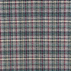 Polsterstoff Dekostoff Jacquard Flachgewebe Victoria Karo grau türkis pink 1,40m Breite