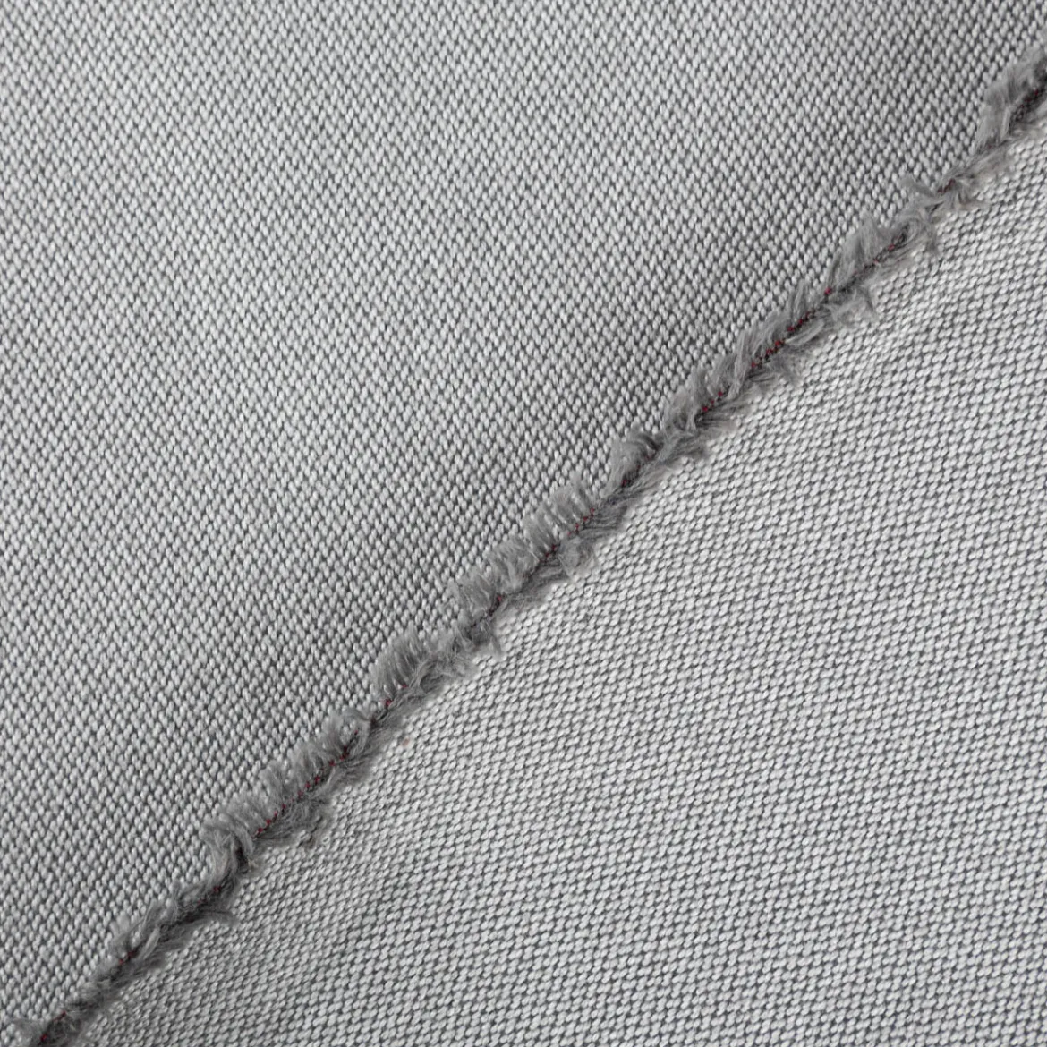 Polsterstoff Dekostoff Jacquard Flachgewebe Jane Struktur uni grau 1,40m Breite