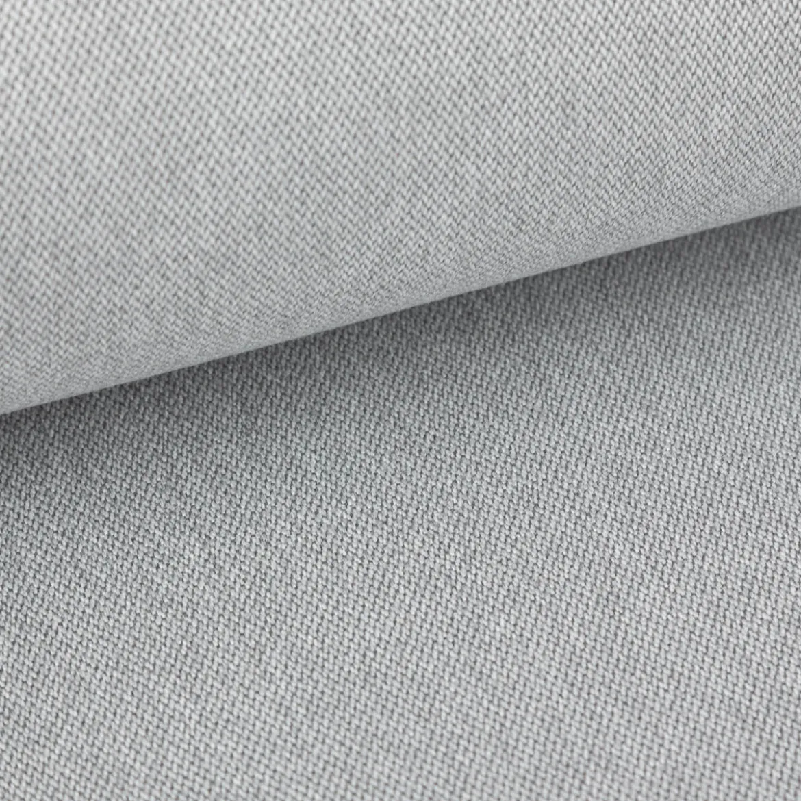 Polsterstoff Dekostoff Jacquard Flachgewebe Jane Struktur uni grau 1,40m Breite