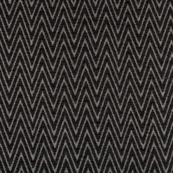 Polsterstoff Dekostoff Jacquard Flachgewebe Mira Chevron schwarz hellgrau 1,40m Breite
