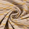 Polsterstoff Dekostoff Jacquard Flachgewebe Mira Hexagon beige gelb 1,40m Breite