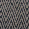Polsterstoff Dekostoff Jacquard Flachgewebe Mira Chevron dunkelblau hellgrau 1,40m Breite