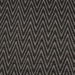Polsterstoff Dekostoff Jacquard Flachgewebe Mira Chevron anthrazit grau 1,40m Breite