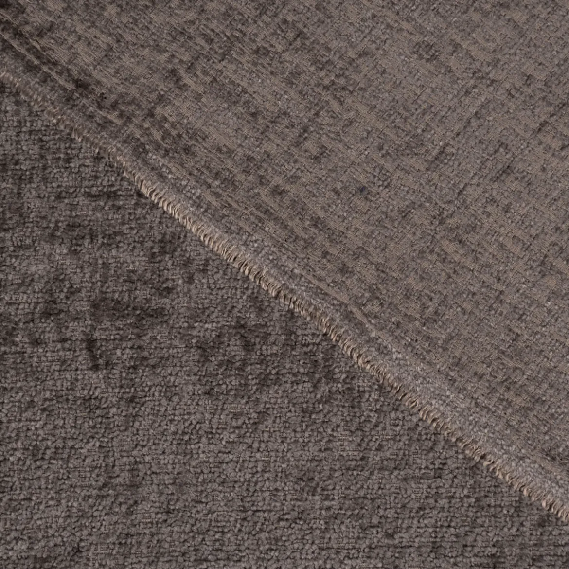 Polsterstoff Dekostoff Wärmevorhangstoff Akustik Soft Teddy Deluxe grau 1,45m Breite