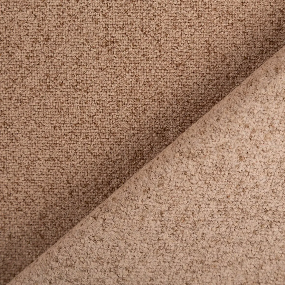 Polsterstoff Diamond Chenille Flachgewebe Struktur sand meliert 1,46m Breite